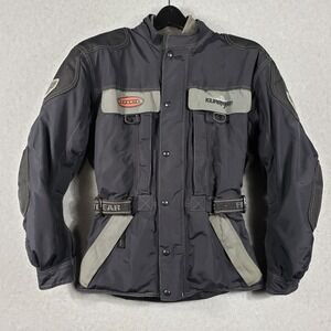 Firstgear Kilimanjaro Motorcycle Jacket Mens Small Black Protective Riding Gear